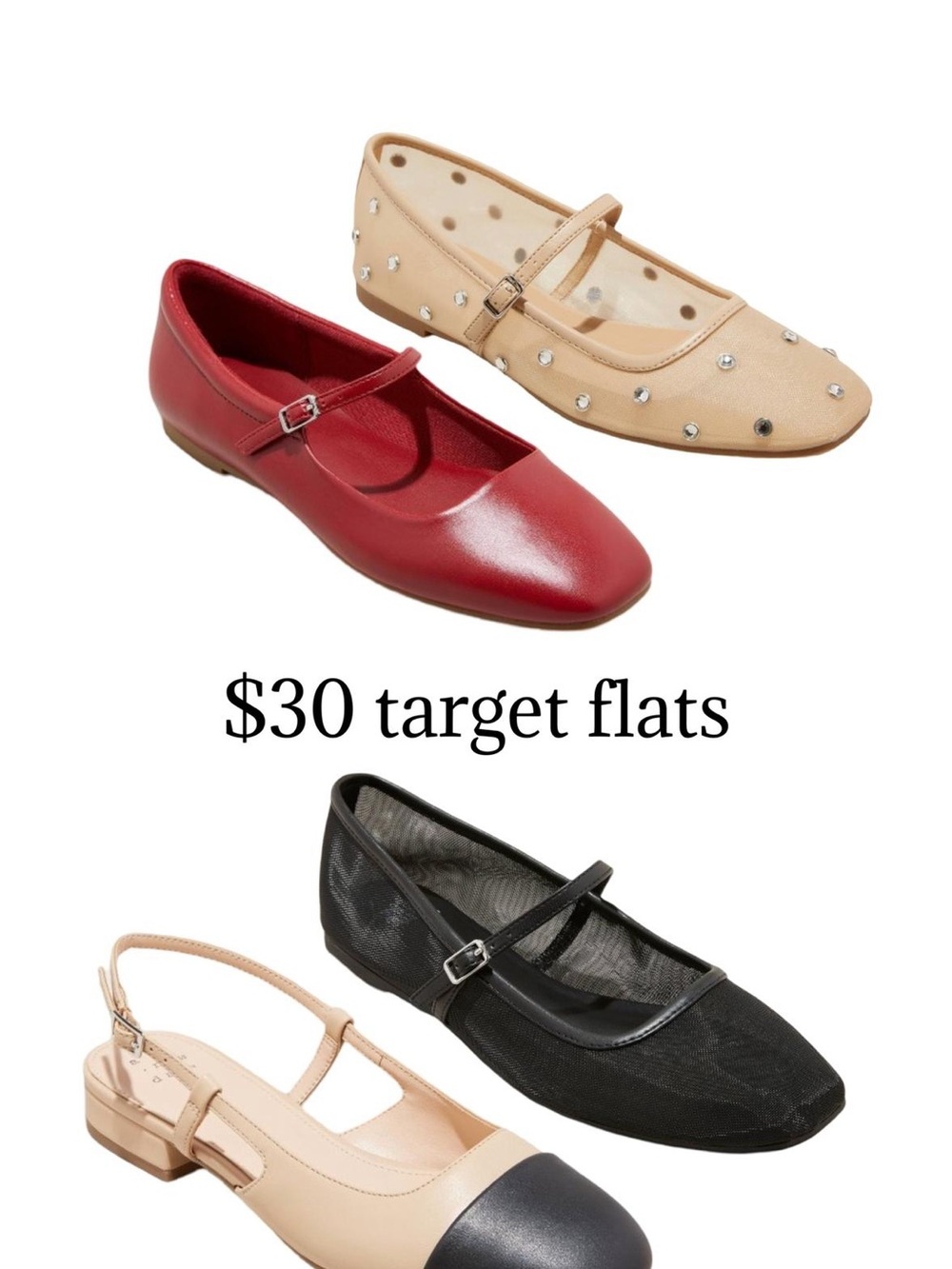 Target Black Mesh Mary Jane Flats with Buckle Strap - Picture 5 of 5